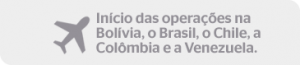 Inicio das operacoes na Bolivia, o Brasil, o Chile a Colombia e a Venezuela